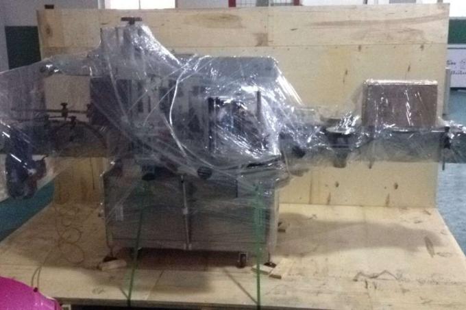 Aluminiumslegering Opp Hætteglas mærkning maskine til rund flaske, industriel mærkning maskine