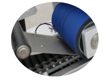 Papirrørsmærkningsmaskine 500 rullelæg, selvklæbende stofklistermærke