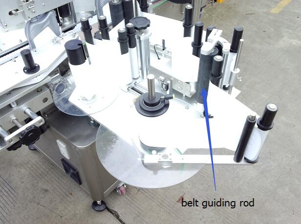 Objekt detekterer magisk øje automatisk dobbelt side mærkat mærkning maskine med pladespiller