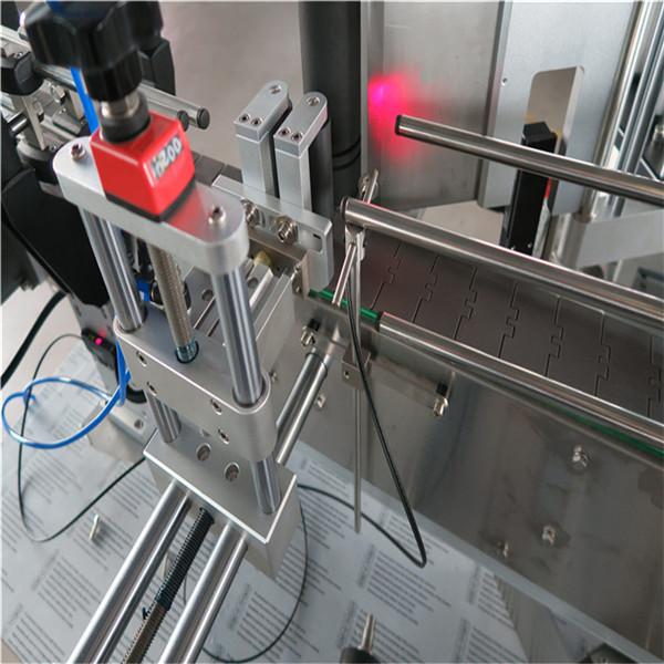 Standard automatisk rund flaskemærkemaskine foran og bagpå