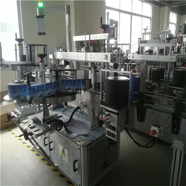 Mærkat applikator maskine, hals / front og tårn dobbelt wrap rund mærkning maskine