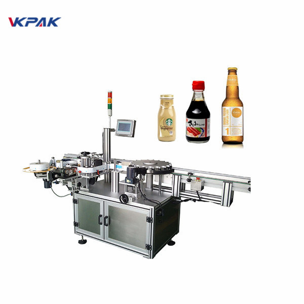 Orienteret omviklingsmærkningssystem til rund flaske