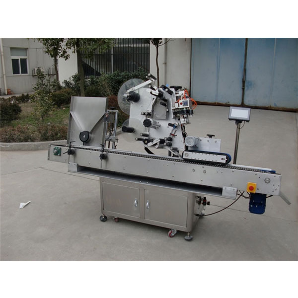 Plc-kontrol Selvklæbende klistermærke Automatisk mærkningsmaskine til penicillinflaske