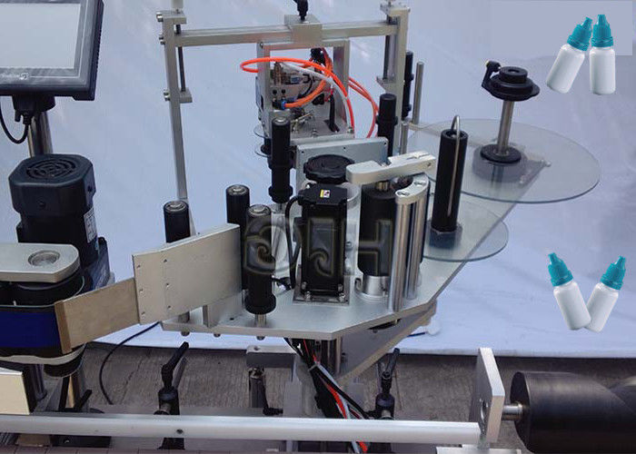 Kina Top / Bottom Sides Lodret klistermærke Rund flaskemærkningsmaskine med automatisk leverandør